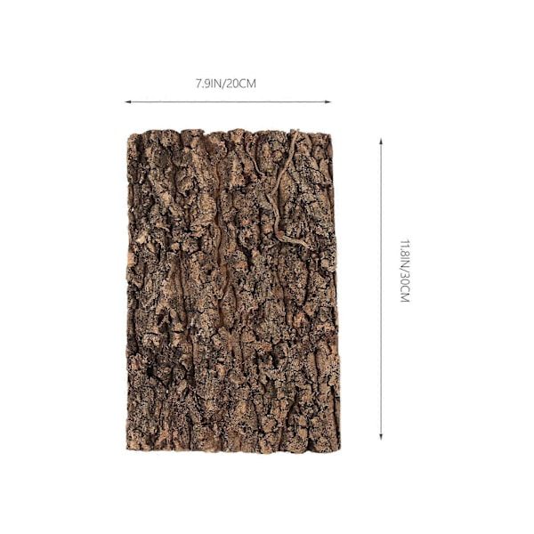 2 stk. Reptil Trebark Terrarium Trebark Reptil Plattform Reptil Bark Plattform Terrarium Dekor