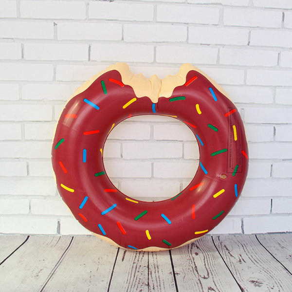 #Svømmering 1 stk PVC oppustelig ring donut flydende pool ring oppustelig pool sæde flydende vandlegetøj til voksne og børn om sommeren#