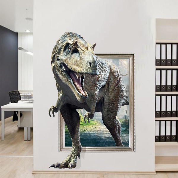 3D rikki seinä realistinen dinosaurus makuuhuone olohuone lapsi