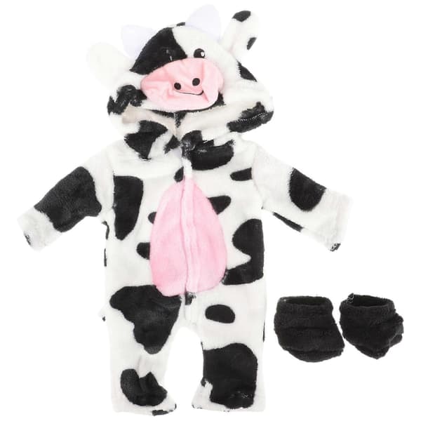 1 Set Dockkläder Pyjamas Docka Dekorativ Ko Pyjamas Docka Ko Kostym med Skor