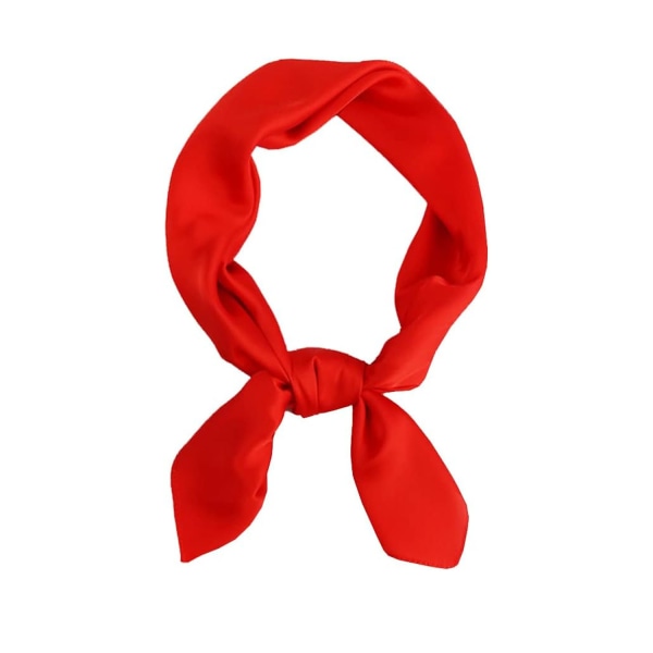 #Rødt silkeskjerf for kvinner, silke, lett#