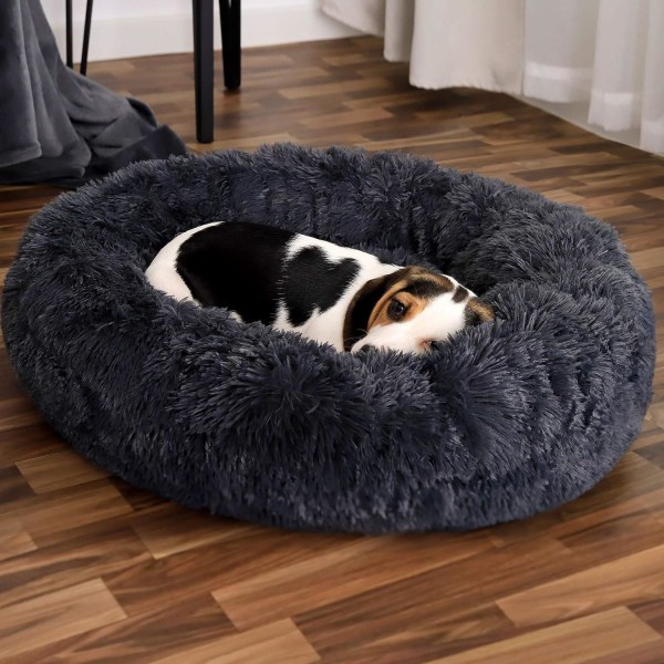 Rund Hundekurv Kattepude Donut Kurv ? 60 cm Ydre mål