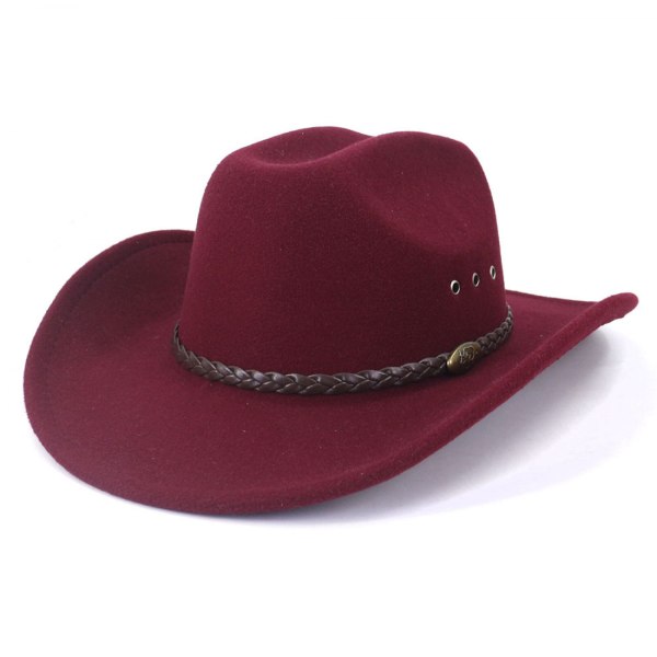 #Cowboy-hattu naisten miesten länsihattu leveälierinen hihna#