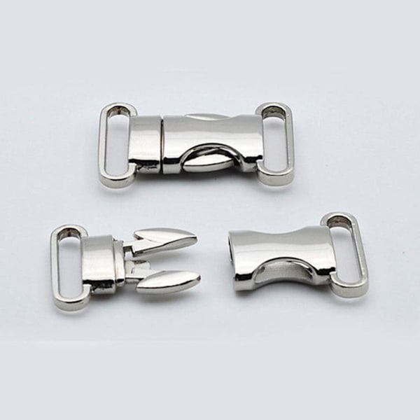 4 kpl Metalliset Sivuvapautus Soljet Säädettävät Pikavapautus Soljet DIY