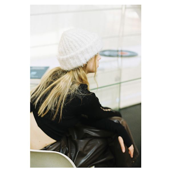 /#/Uldblanding hat - hvid, Ensfarvet uldblanding hat til kvinder, wit/#/