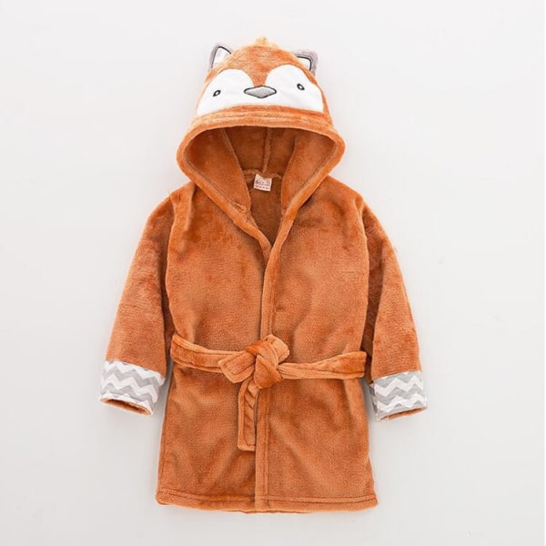 Baby (Orange Fox): Badrock i bomull för pojke och flicka