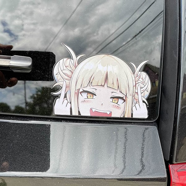 /#/2pcs 5.51'' Cartoon Anime Car Sticker For Himiko Toga My Hero Aca/#/