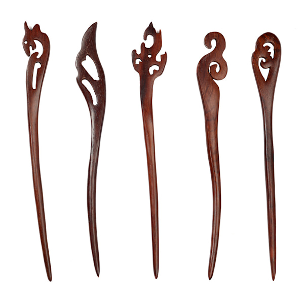 #Kvinders Naturligt Træ Antik Ornamental Udsmykket Hårstik Hårclips#