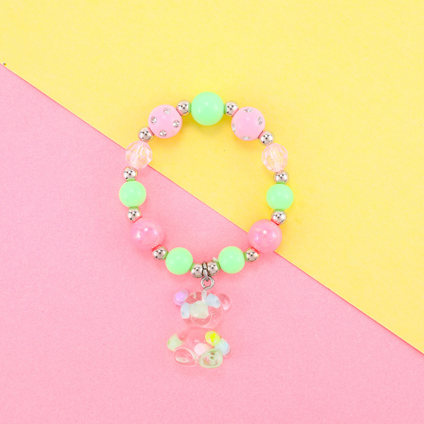 #Børnepige Smykker Halskæde Armbåndssæt 8 Enhjørning Havfrue Flamingo Sommerfugl Regnbue Træperler Kostumesmykker Festgaver Gave#