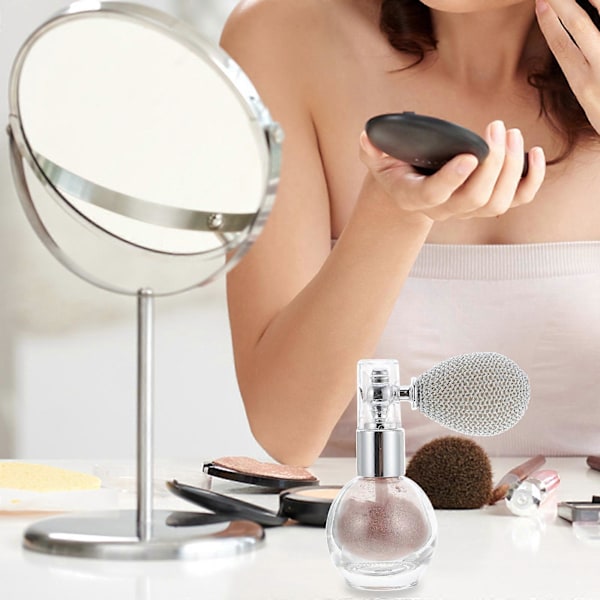 Kroppshår Highlighter Puder Sprayer Flaska Smink Glitter Puder Spruta Verktyg