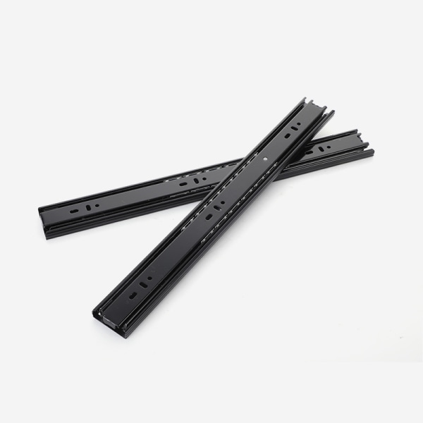 /#/1 Par (2 st) Full Extension Slides Svart 250mm (Insatt) Boll/#/