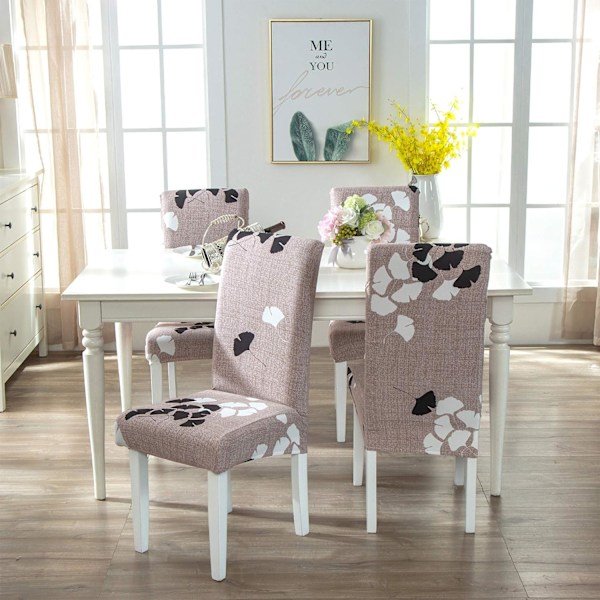 *4 Ruokailutuolin Päällinen Moderni Joustava Kestävä Tuolin Päällinen Venytys*