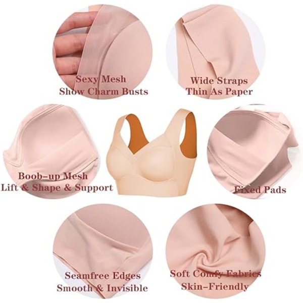Sömlös Stretchig Zero Feel Bralette för Kvinnor Osynlig Zero Coutur