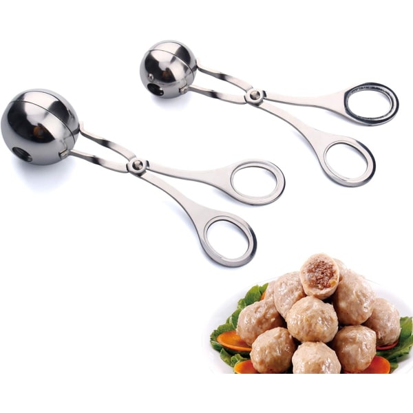 2 stk Kjøttballer, None-Stick Meatball Maker Food Grade Stainles