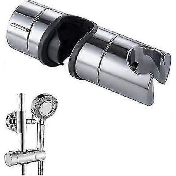 Udskiftelig håndholdt bruseholder, krom ABS brusehovedholder, 18-25 mm justerbar diameter