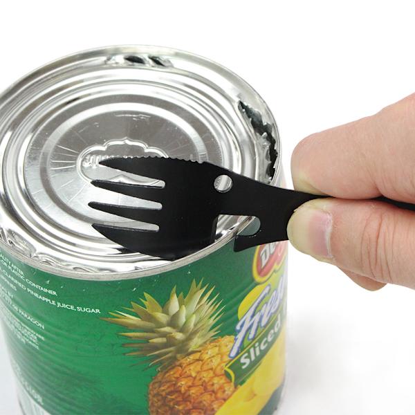 #Pieces Multifunksjonell Rustfritt Stål Gaffel Skje 5 i 1 Spork Camping Bestikk Egnet for Camping Reiser Vandring Utendørsaktiviteter#