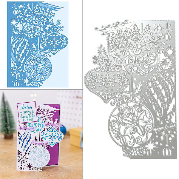 Jul Snöflinga Lykta Metall Skärande Dies Stencil DIY Scrapbooking Album