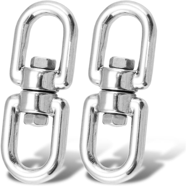 Svingbar Øye Ring Henge Svingbar Øye Krok Dobbel E i Rustfritt Stål