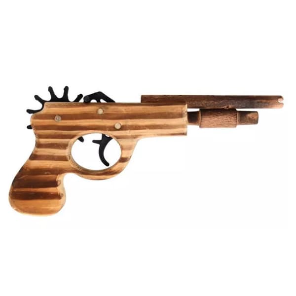 /#/2PCS Original Gummibånd Gummibånd Pistol Håndlaget Tre/#/