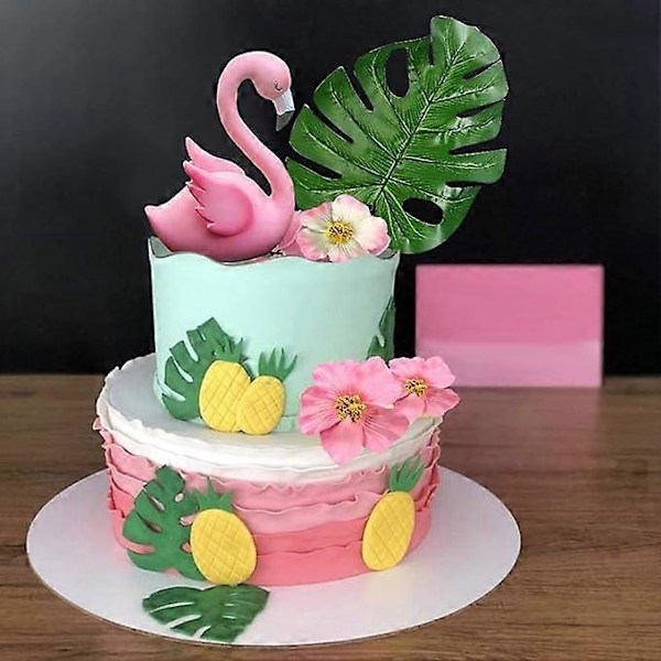 Iso Flamingo Kakunkoriste Flamingo Syntymäpäiväkakun Koristelu Flami