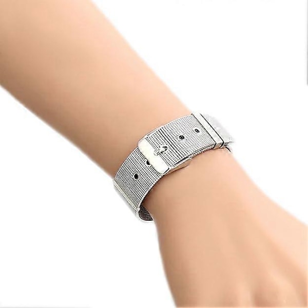1 stk. Herre Biker Rustfrit Stål Mesh Kæde Spænde Armring Manchet Armbånd, 12*235mm