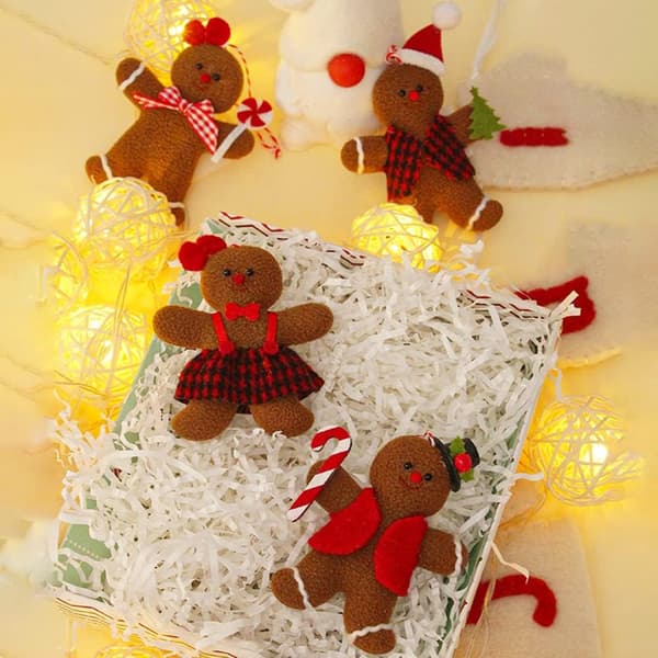 *4 Pepparkaksgubbe Dockor Prydnader Pepparkaksgubbe Chris*