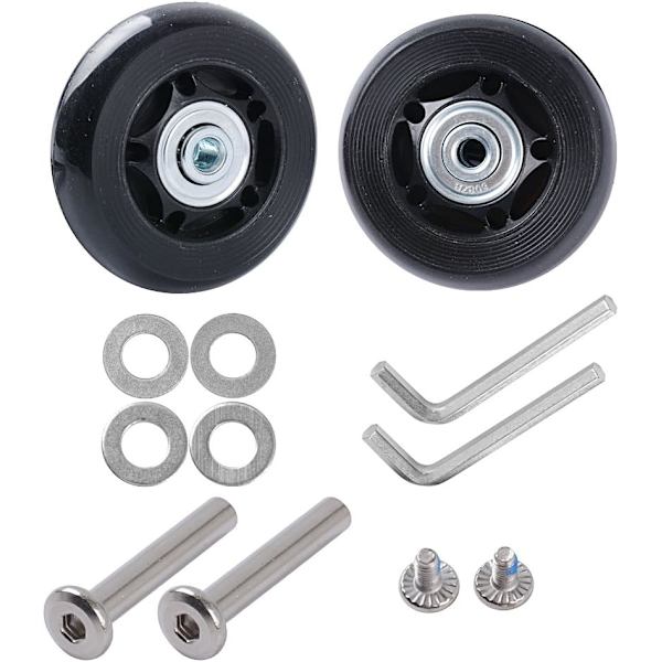 2 kpl Matkalaukun Pyöriä (60*6*18mm Akselin Pituus: 35mm) Vaihto
