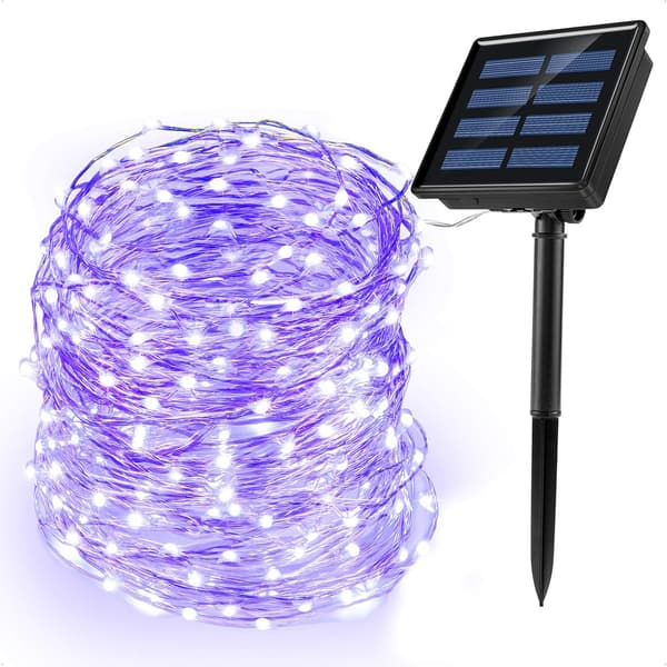 *Udendørs solcelle-fe-lys, 200LED 22M 8 tilstande IP65 vandtæt Fa*