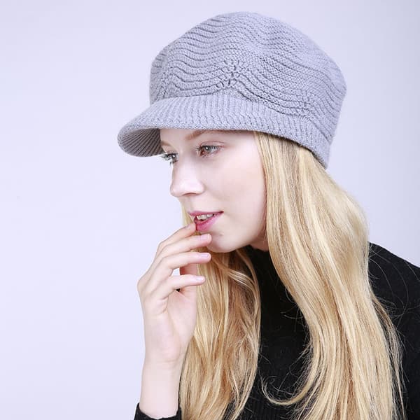 #Stickad mössa ullhatt modell fodrad fleece höst vinterhatt#