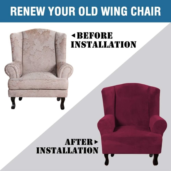 Wing Chair Cover Wing Back Arm Stol Cover Wing Ch
