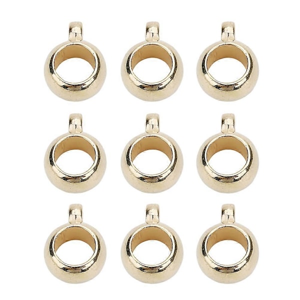 100 kpl Isoaukkohelmiä Riipus DIY Riipus Tarvikkeet Isoaukko Löysä Helmi Riipus DIY Korutarvikkeet (Kultainen 5mm 8mm)