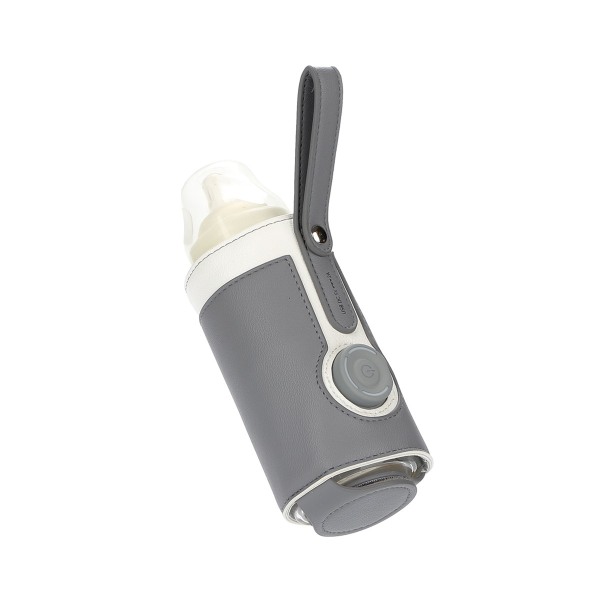 #(Grå) USB -flaska termostatisk värmare med trenivåjustering#