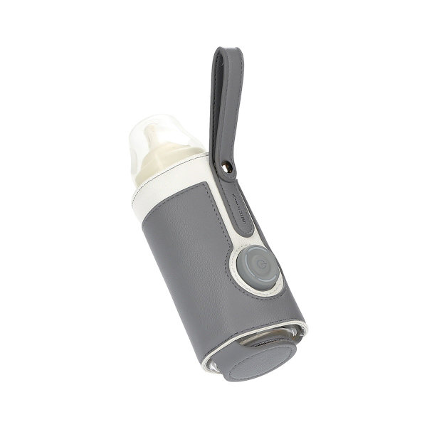 #(Harmaa) USB-pullo termostaattinen lämmitin kolmen tason säädöllä#