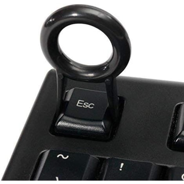 5-pack svart färg avrundad nyckelavdragare Keycap-avdragare/ cap