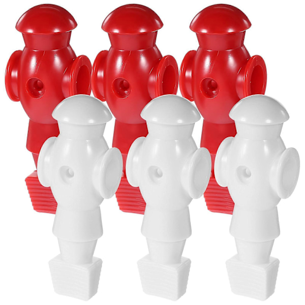 6 stk. Bordfodboldmaskine Figurer Bordfodbold Figurer Bordfodboldmaskine Tilbehør Fodboldspiller Statue