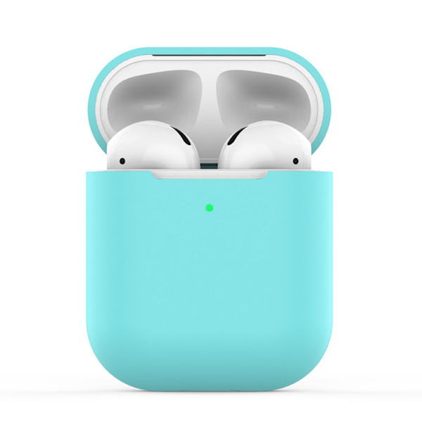 2-delt (sort) AirPods etui, beskyttende silikonecover med sport