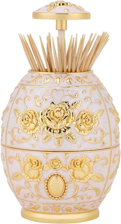 /#/Shell Sink Alloy Metal Retractable Toothpick Dispenser, Fully Se/#/