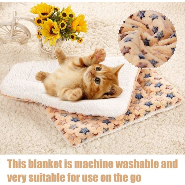 Filtar för hundkatt, fluffiga valpkuddar, husdjursfluffig fleece så