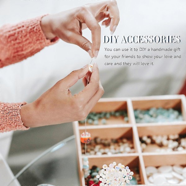 60 st Multifacetterade AB Färgade Glaspärlor Blandade Glaspärlor Lösa Pärlor För DIY