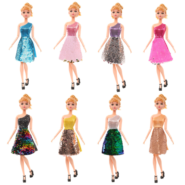 /#/Barbie modetøj, 12 stykker, 12 dukketilbehør, til/#/