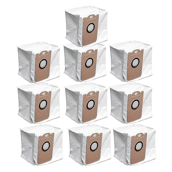 10-pack dammsugarpåsar för M7 Pro M8 Pro robotdammsugare, dedikerade dammsugarpåsar, ersättningstillbehör