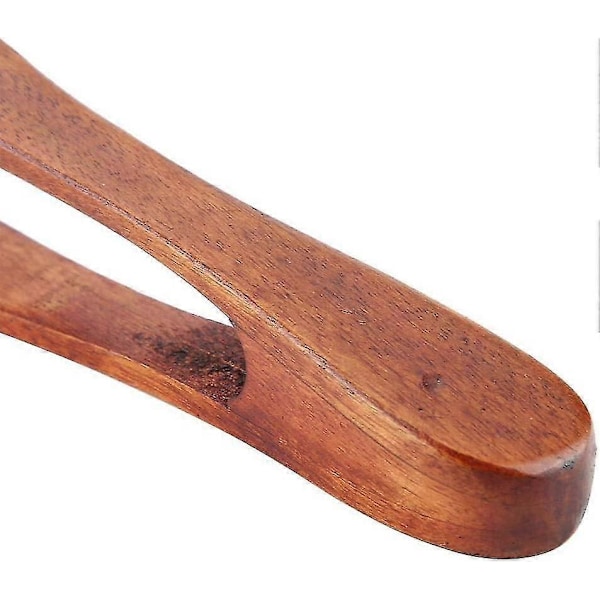 Træ Grilltang til BBQ, Buffet, Brød, Bøf, Serveringsværktøj (26cm)