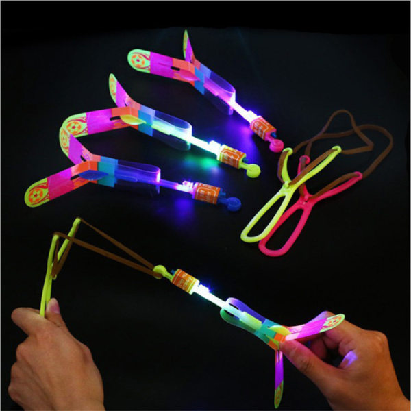 #LED Light Up Toys 30 stykker Flying Toys Bambus Dragonfly Propell Toy LED Light Up Toys Glow in the Dark Bursdagsgaver#