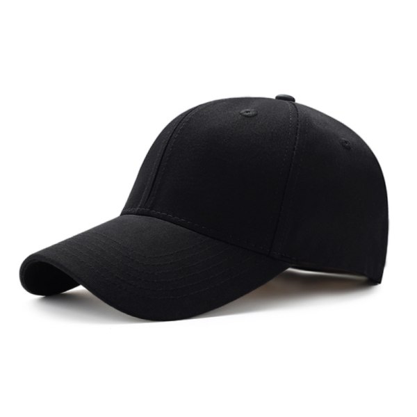 Musta baseball cap miehille ja naisille - puuvillaa