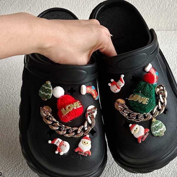 #Julebegrænset udgave Crocs tilbehør, 12 stk#