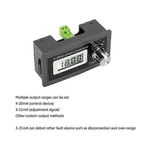 2-tråds 4-20MA Strömslinga Signalgenerator Panelmonterad Strömomvandlare Stöd 2, 3, 4 Trådar A0