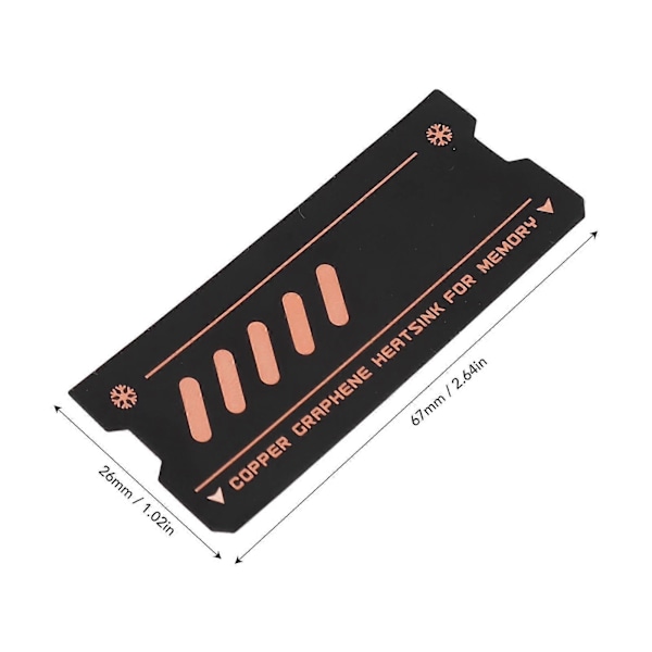 Laptop Hukommelseskøler Dobbeltlags Grafen Kobberfolie Random Access Memory Køler til DDR5 DDR4 DDR3 DDR2