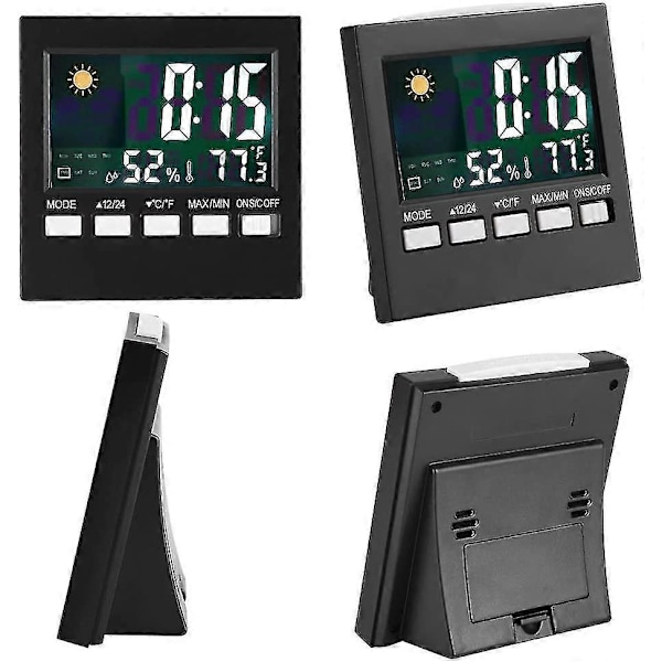Termometer Hygrometer Hygro Indikator Mini Termometer Hygrometer Digital Indendørs/Udendørs Måler Hygrometer Fugtighed Til Hjemmekontor