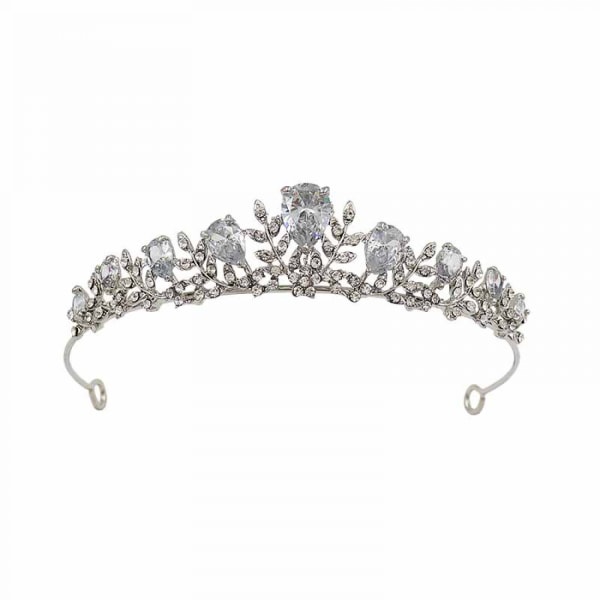 #Zircon Bridal Tiara Crown Alloy#