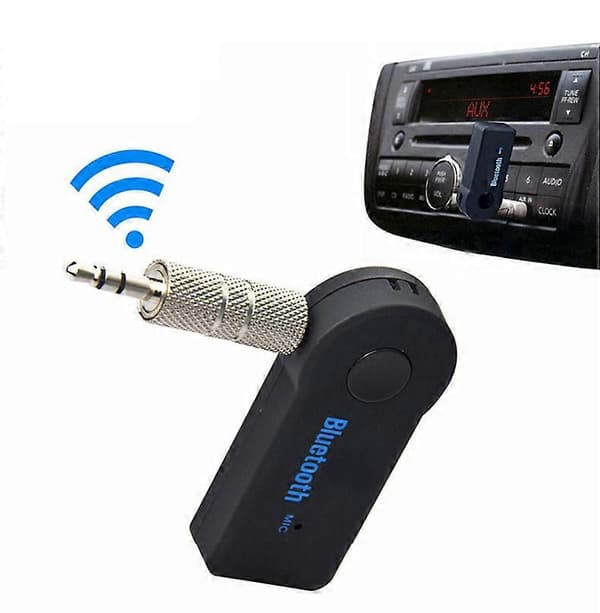 3,5 mm Bluetooth-adapter, bil 3,5 mm lydhøyttaler AUX-mottaker, 5.0 trådløs Bluetooth-sender
